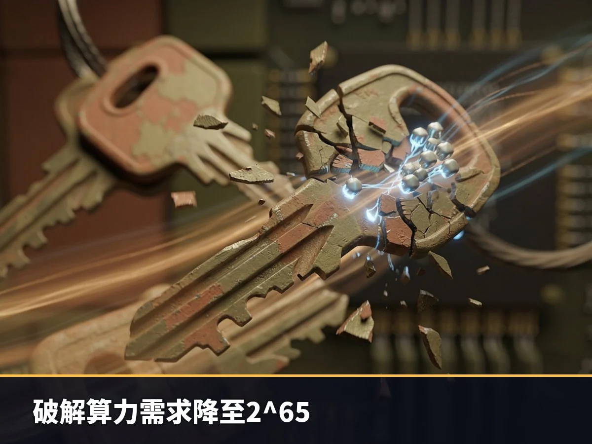 破解算力需求降至2^65