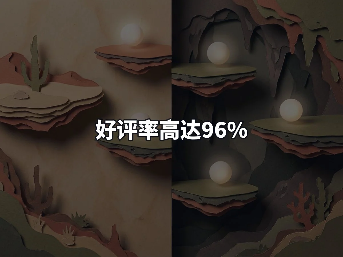 好评率高达96%