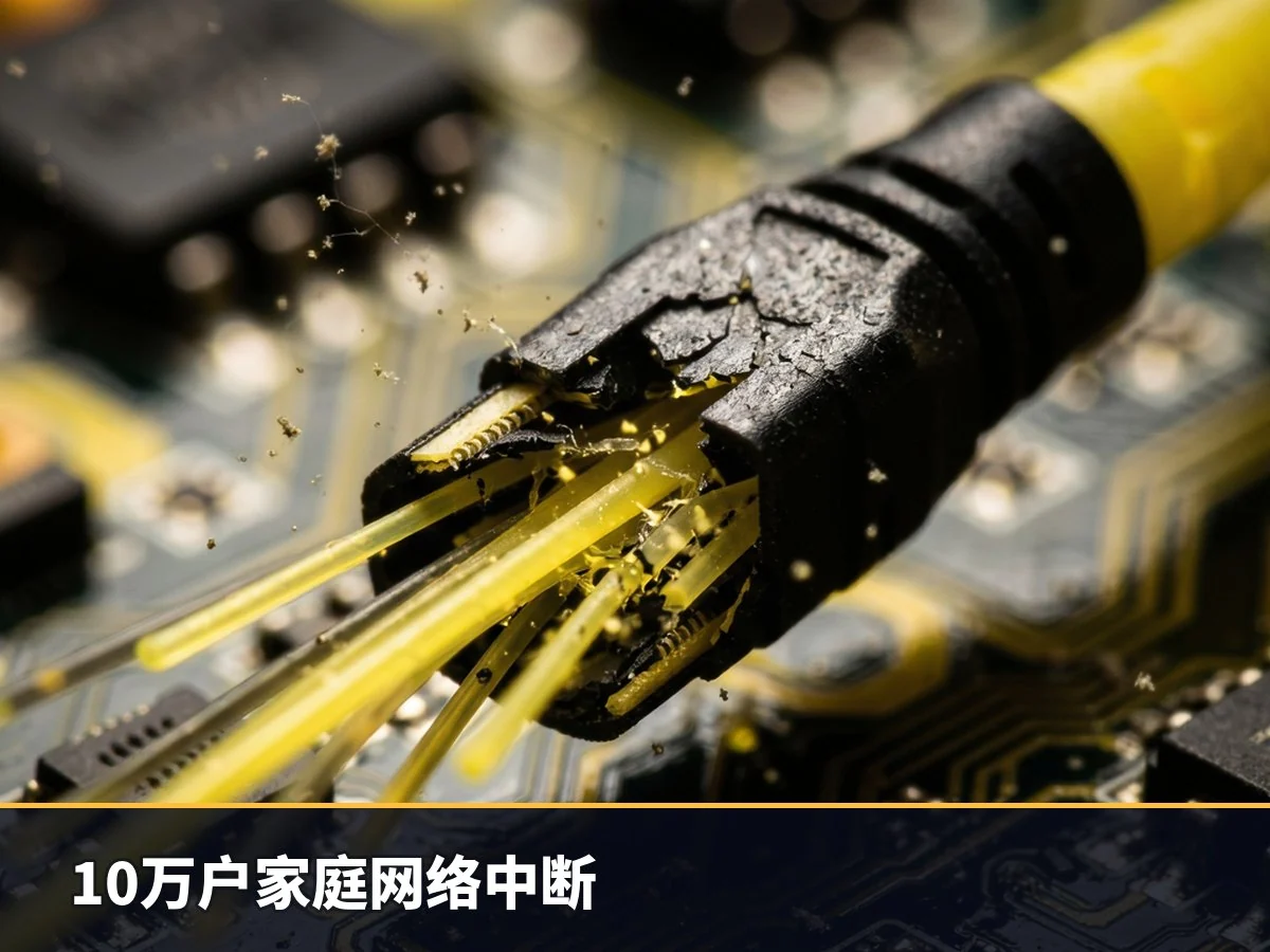 10万户家庭网络中断