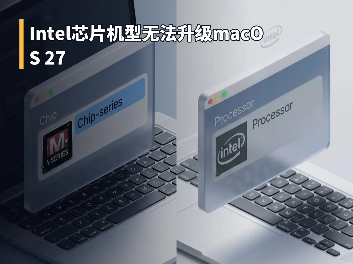 Intel芯片机型无法升级macOS 27