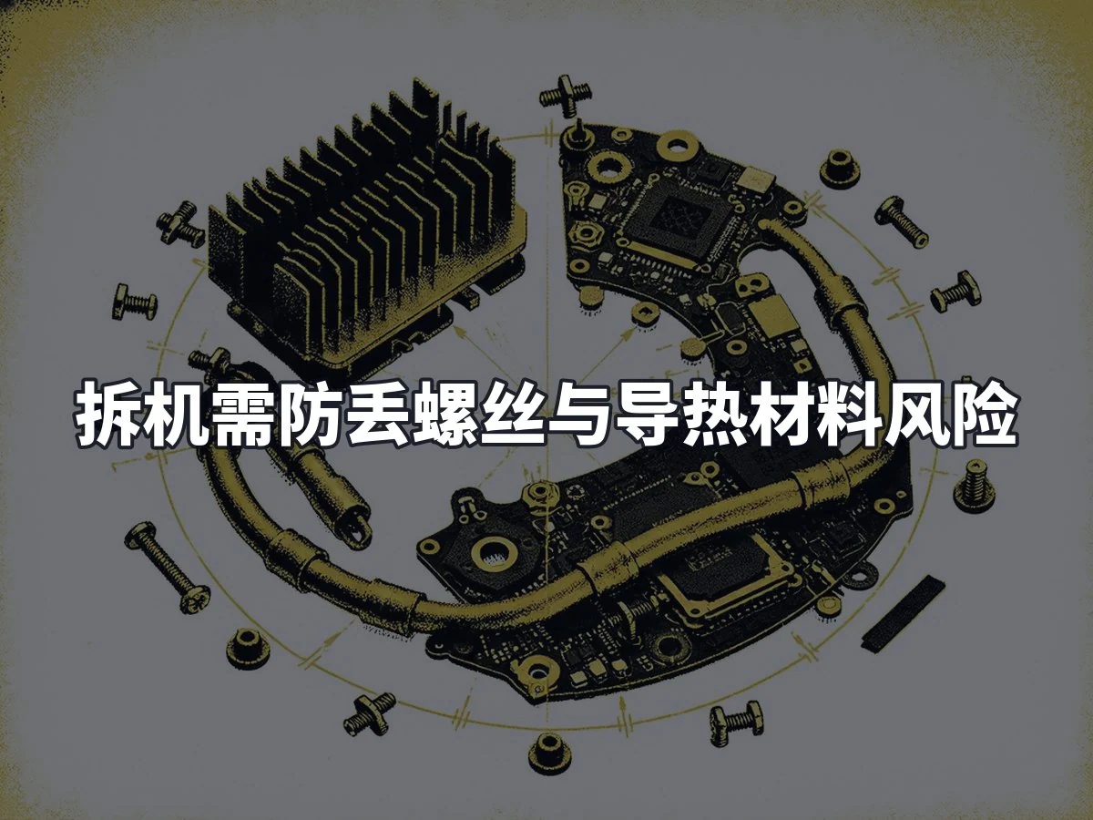 拆机需防丢螺丝与导热材料风险
