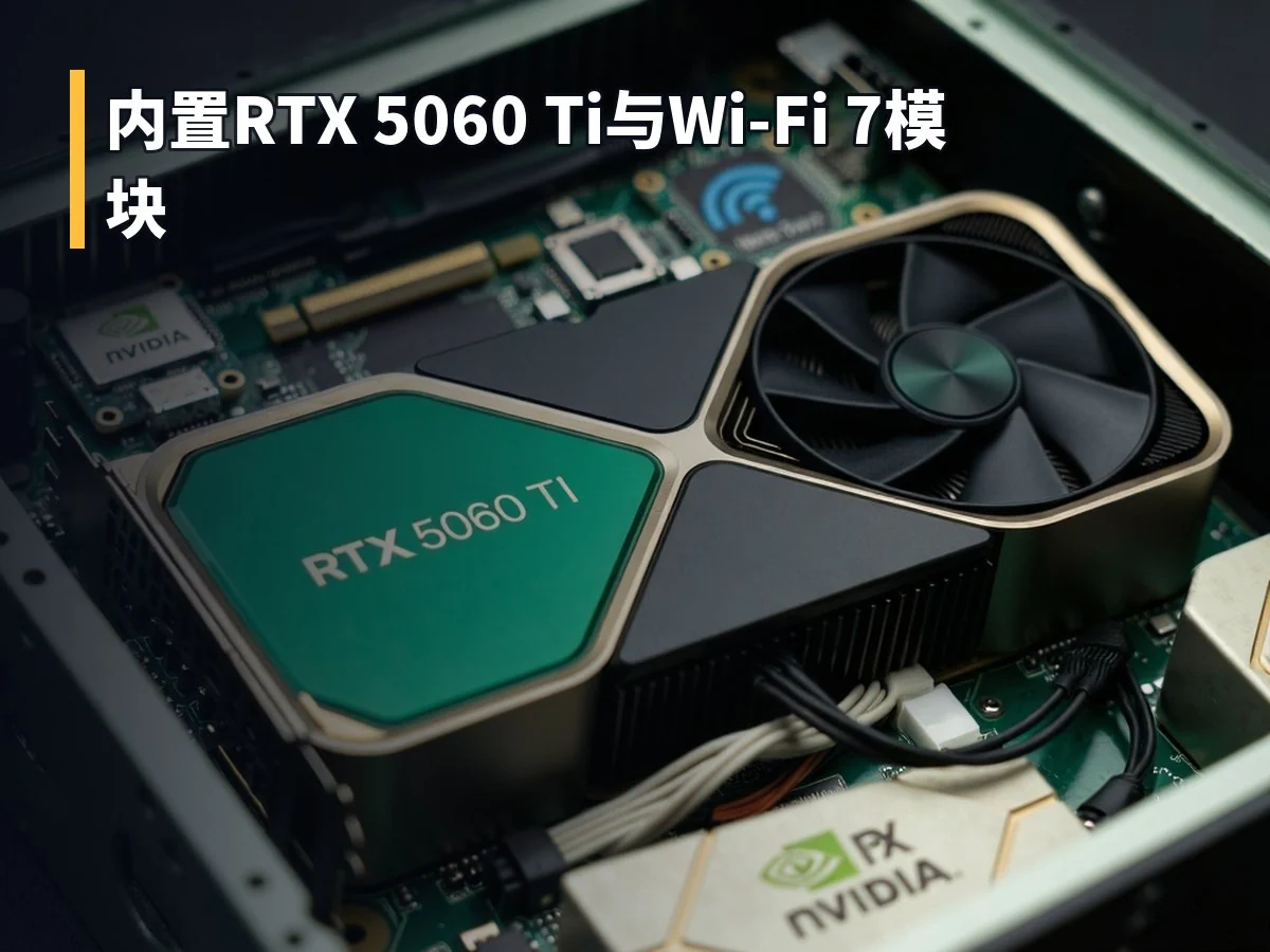 内置RTX 5060 Ti与Wi-Fi 7模块
