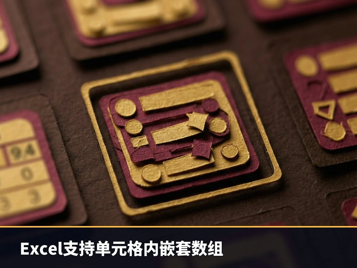Excel支持单元格内嵌套数组