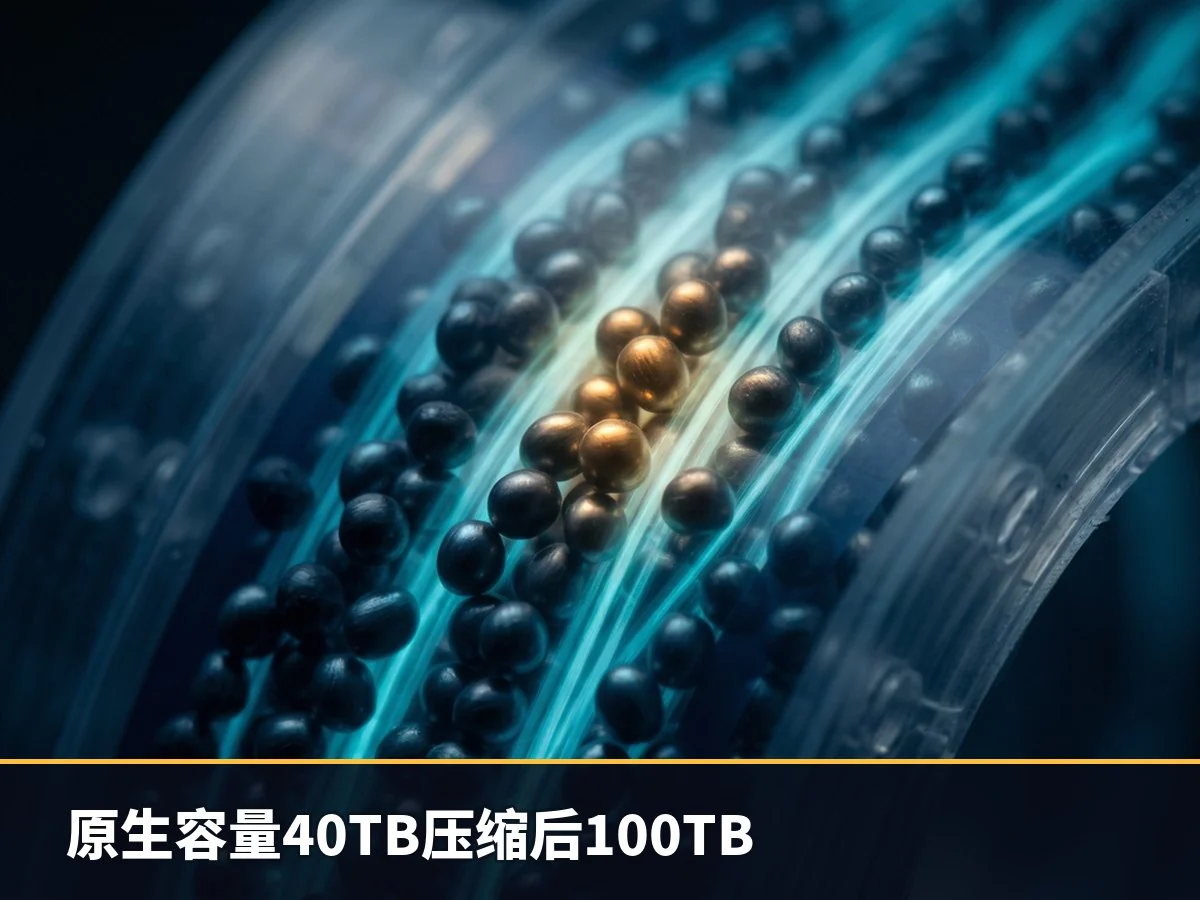 原生容量40TB压缩后100TB