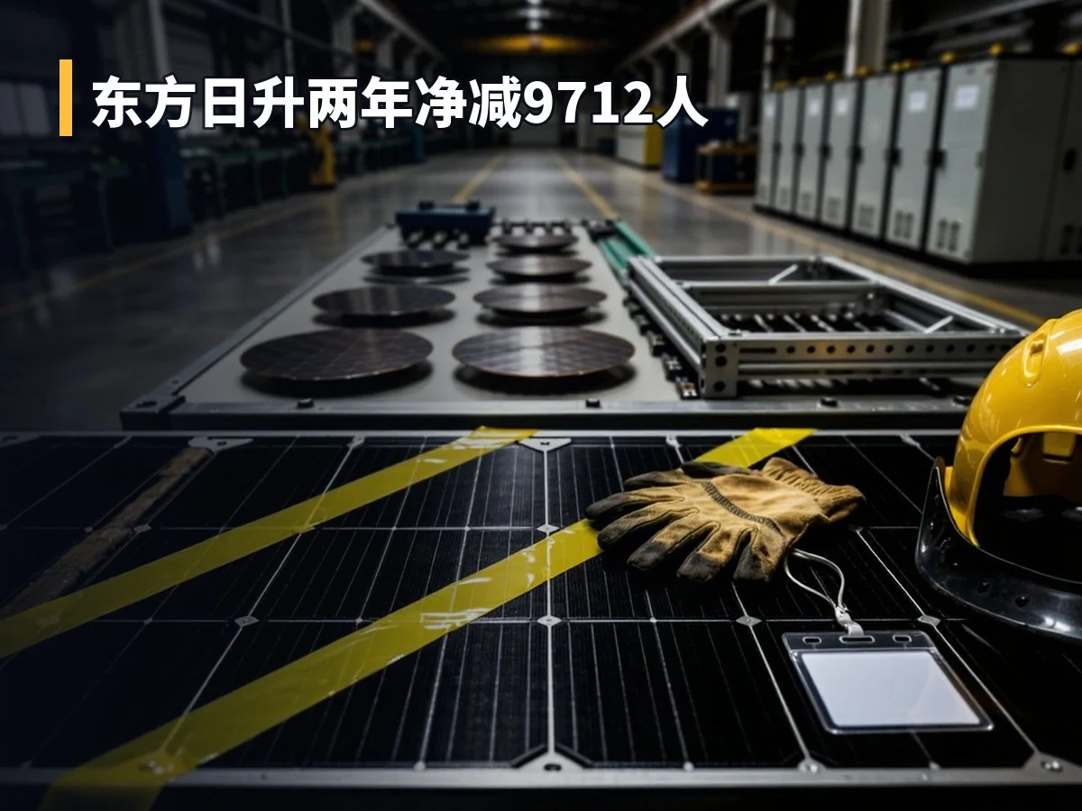 东方日升两年净减9712人