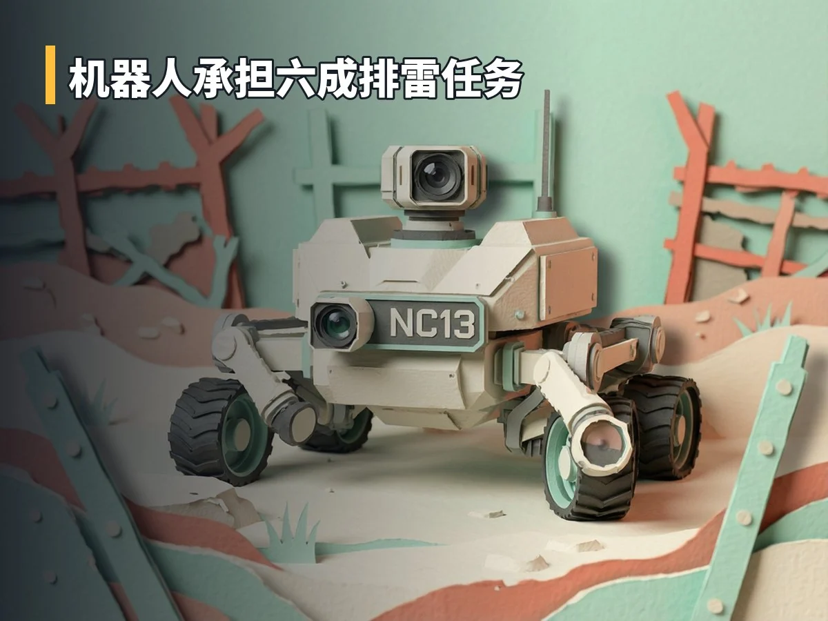 机器人承担六成排雷任务