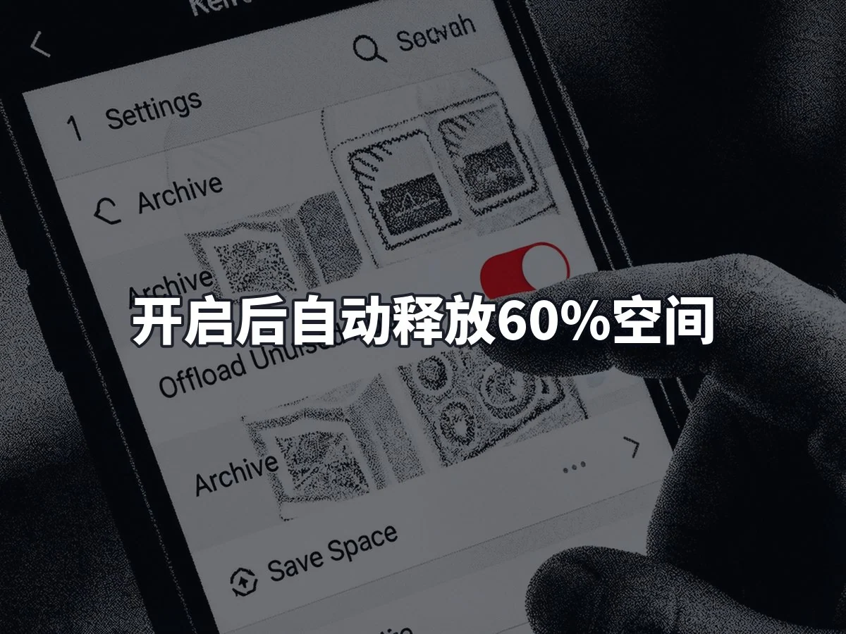 开启后自动释放60%空间