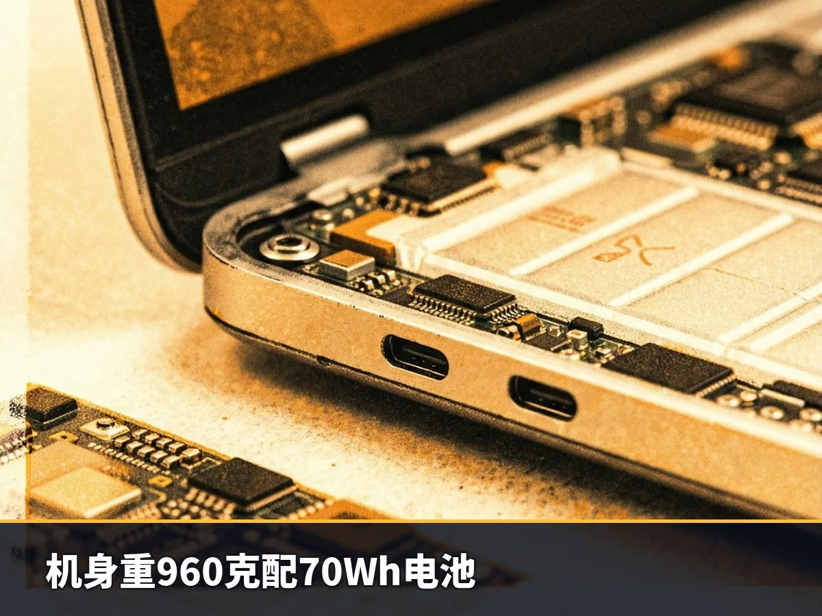 机身重960克配70Wh电池