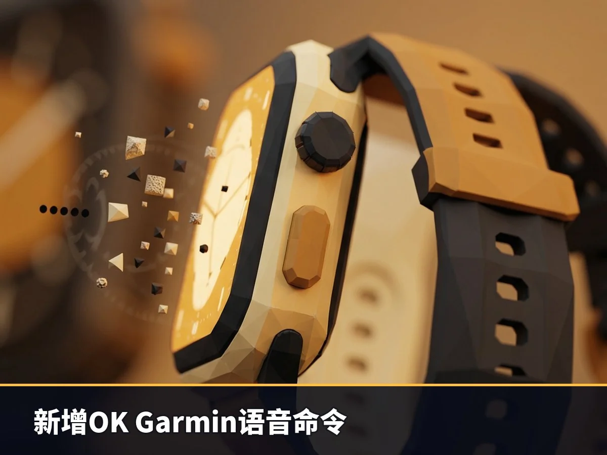 新增OK Garmin语音命令
