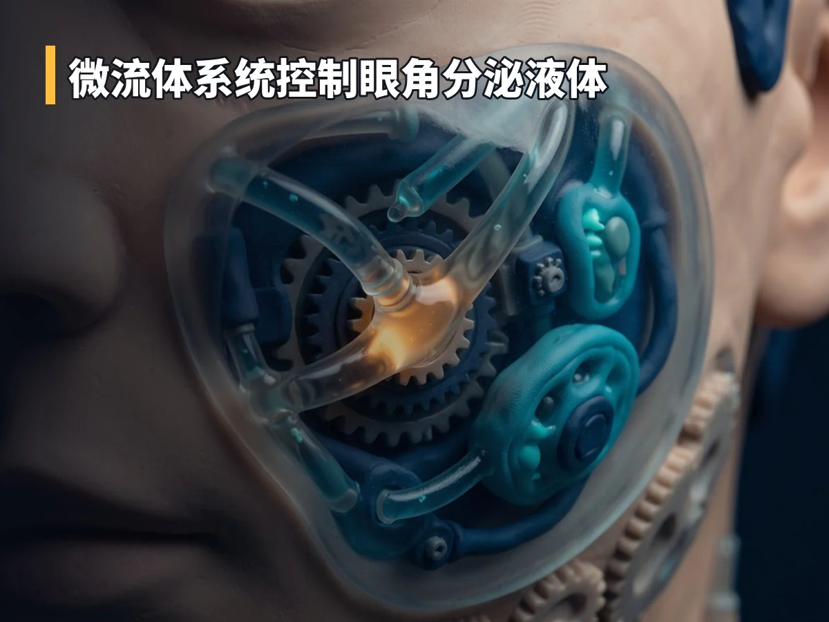 微流体系统控制眼角分泌液体