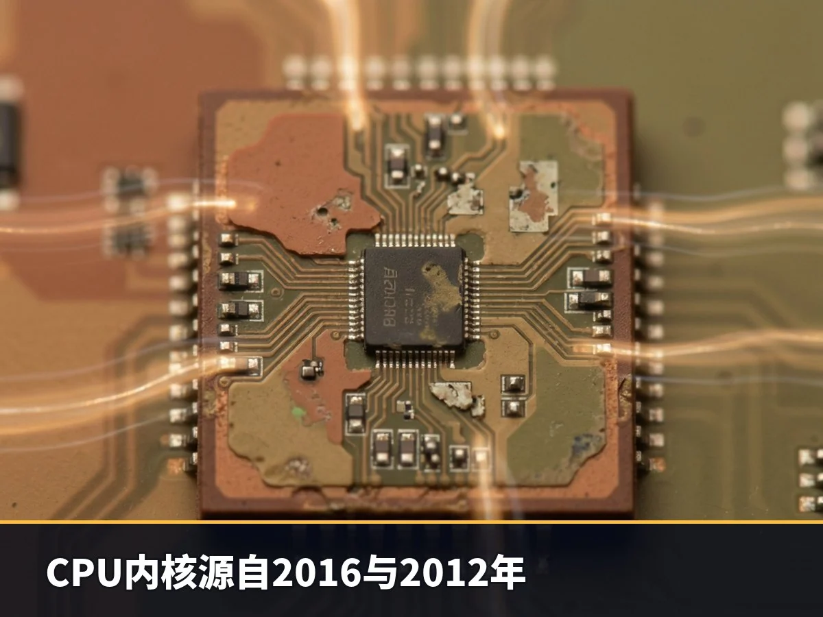 CPU内核源自2016与2012年
