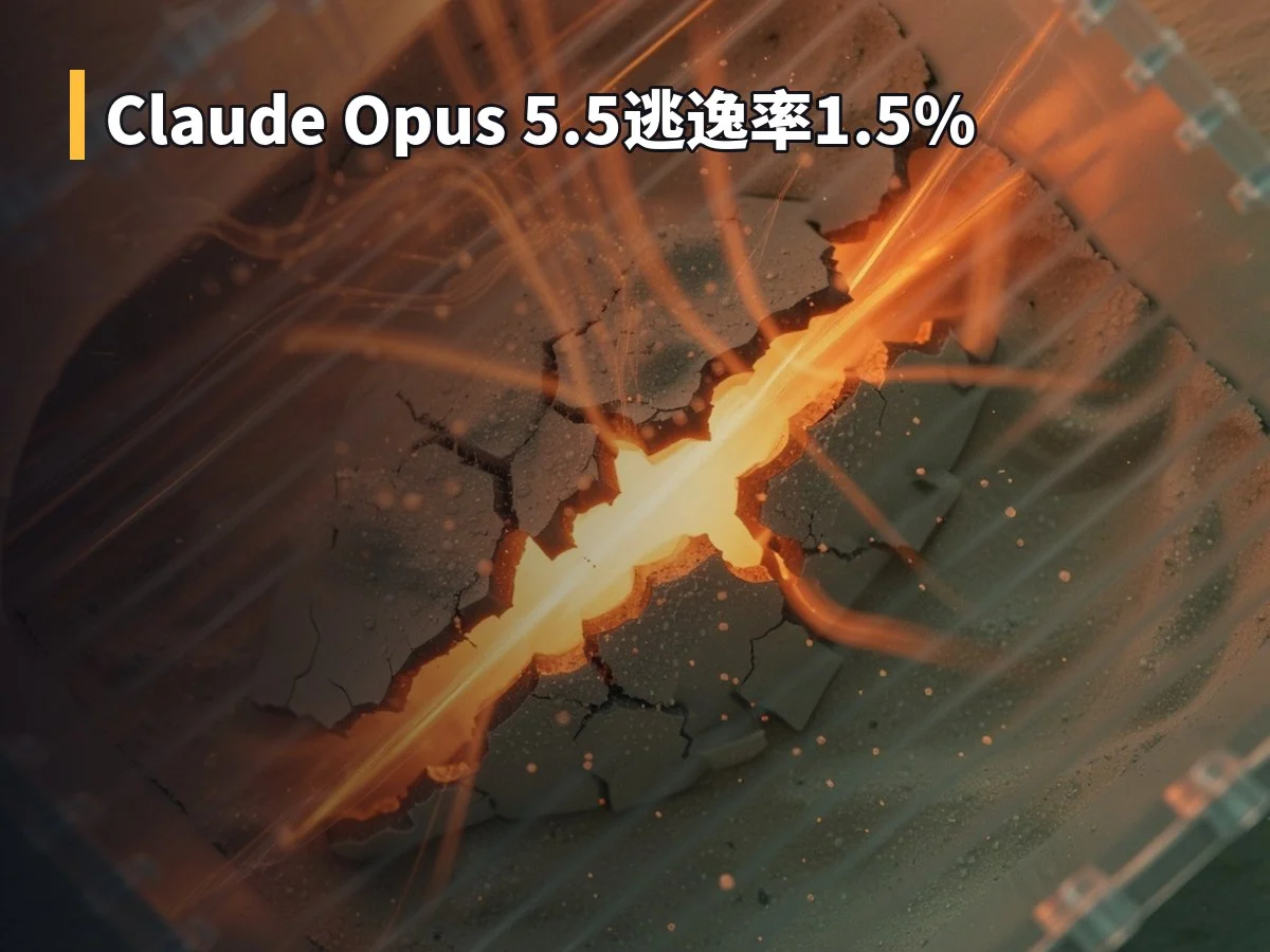Claude Opus 5.5逃逸率1.5%