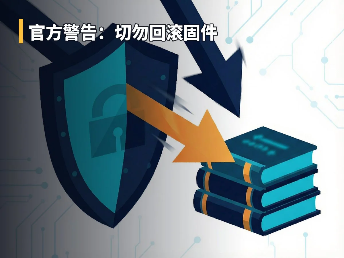 官方警告：切勿回滚固件
