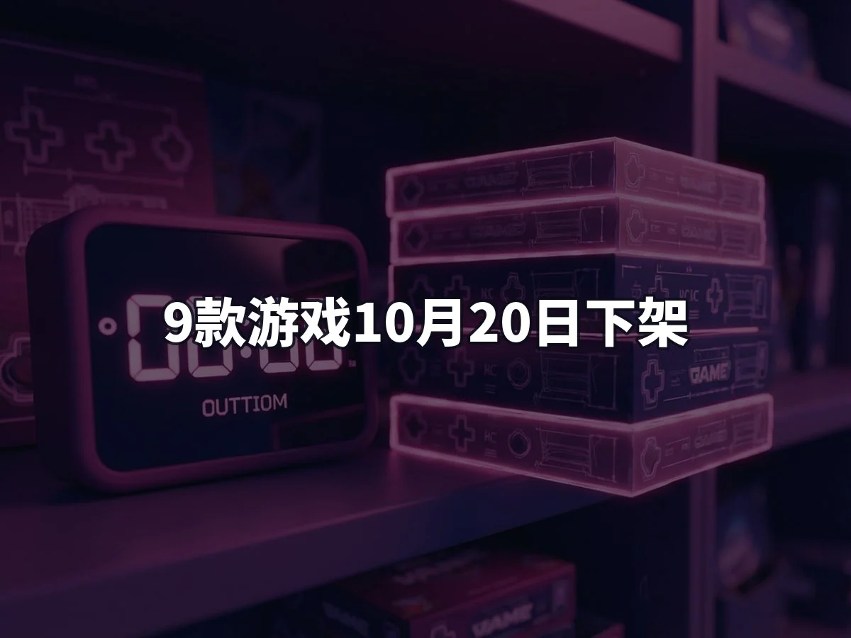 9款游戏10月20日下架