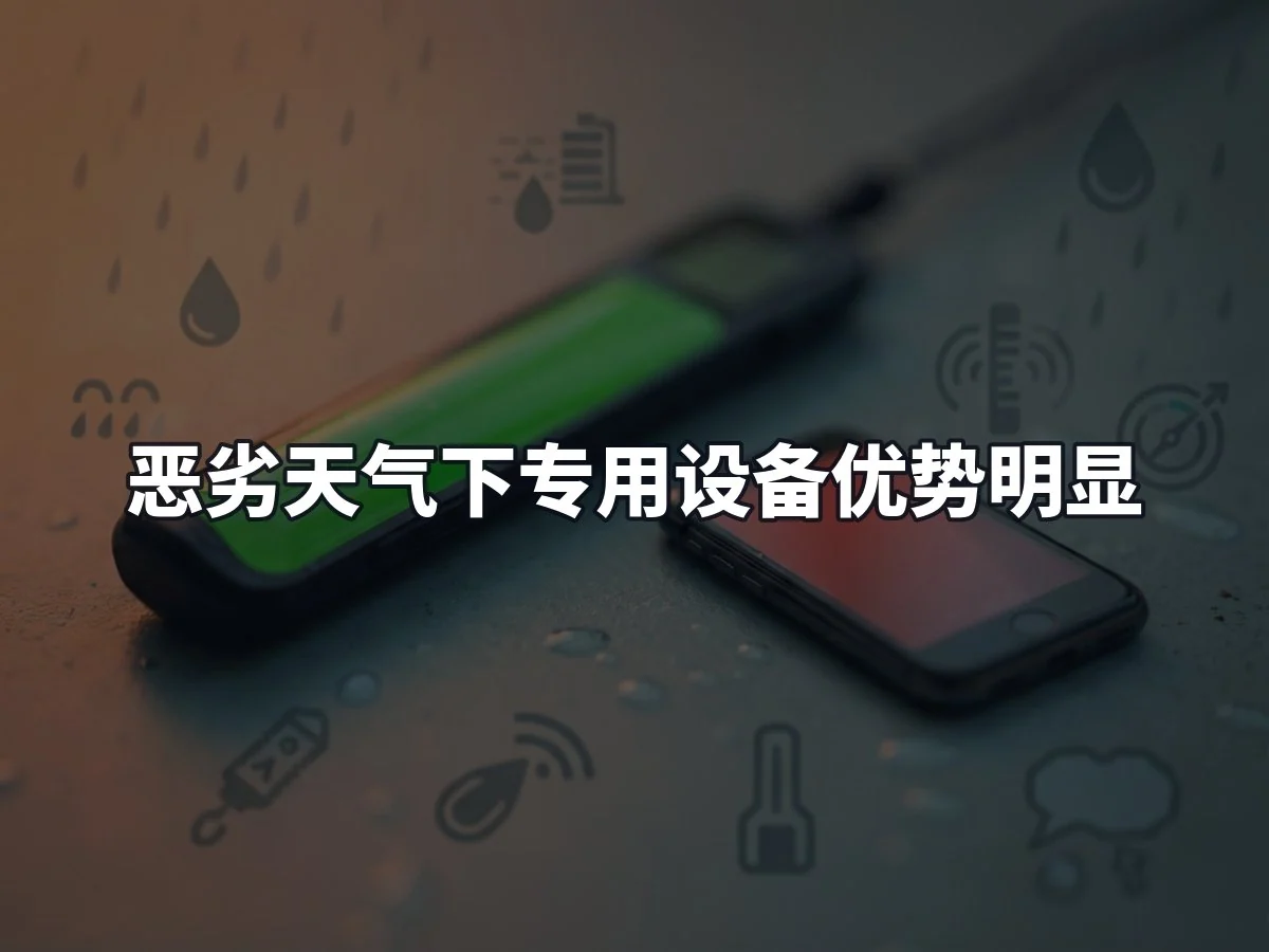 恶劣天气下专用设备优势明显