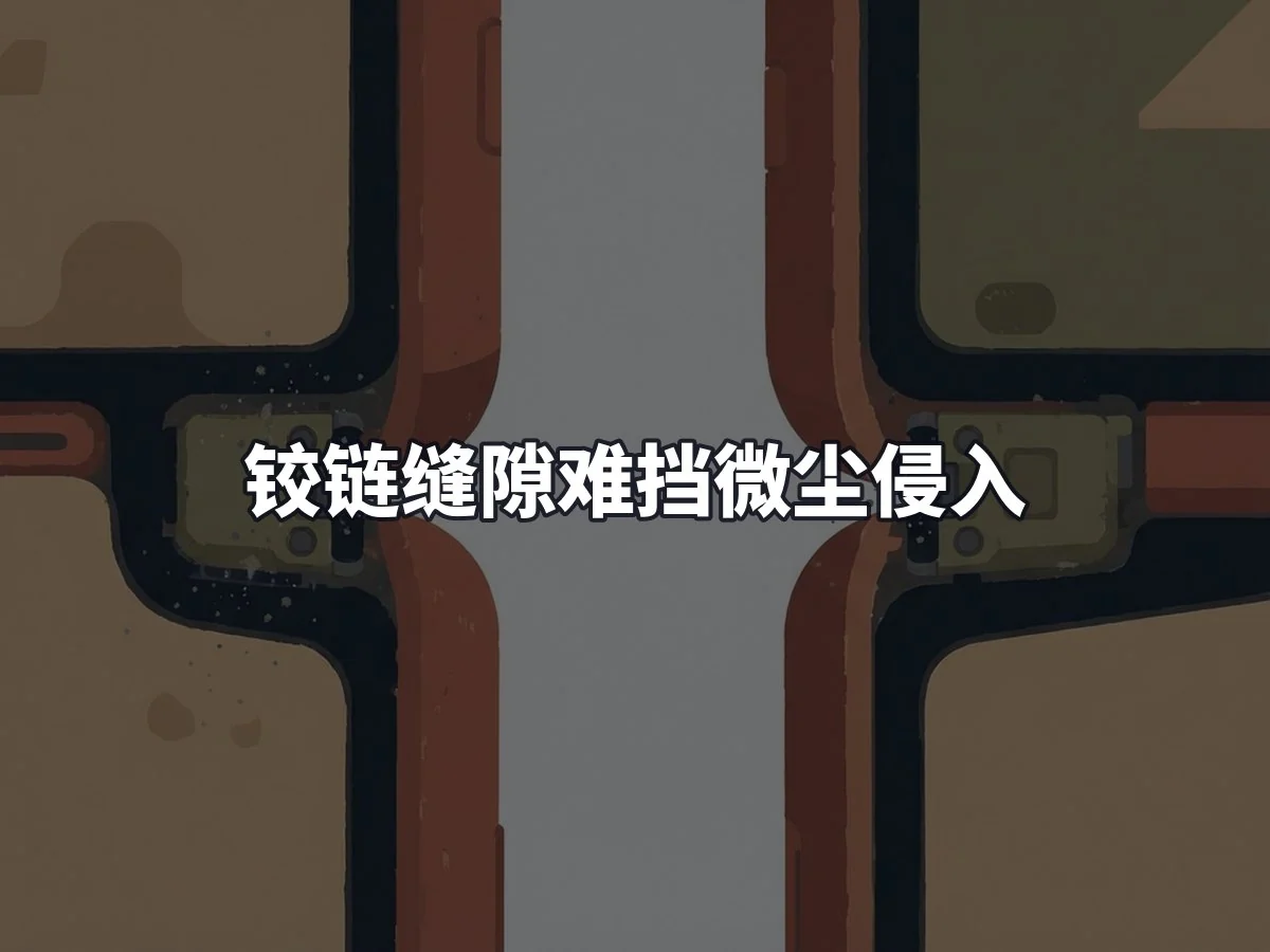铰链缝隙难挡微尘侵入