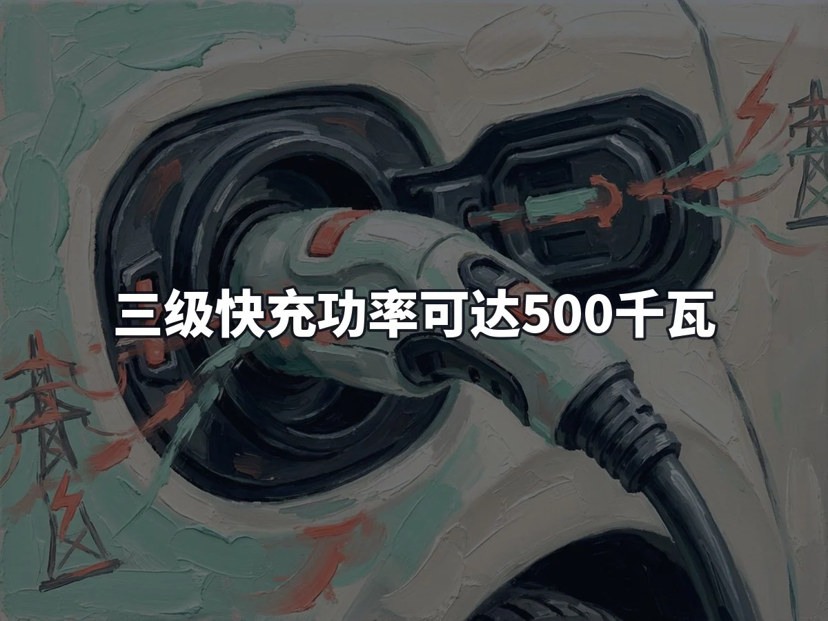 三级快充功率可达500千瓦