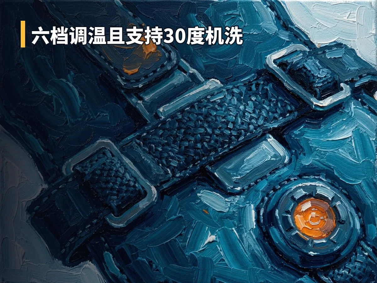 六档调温且支持30度机洗