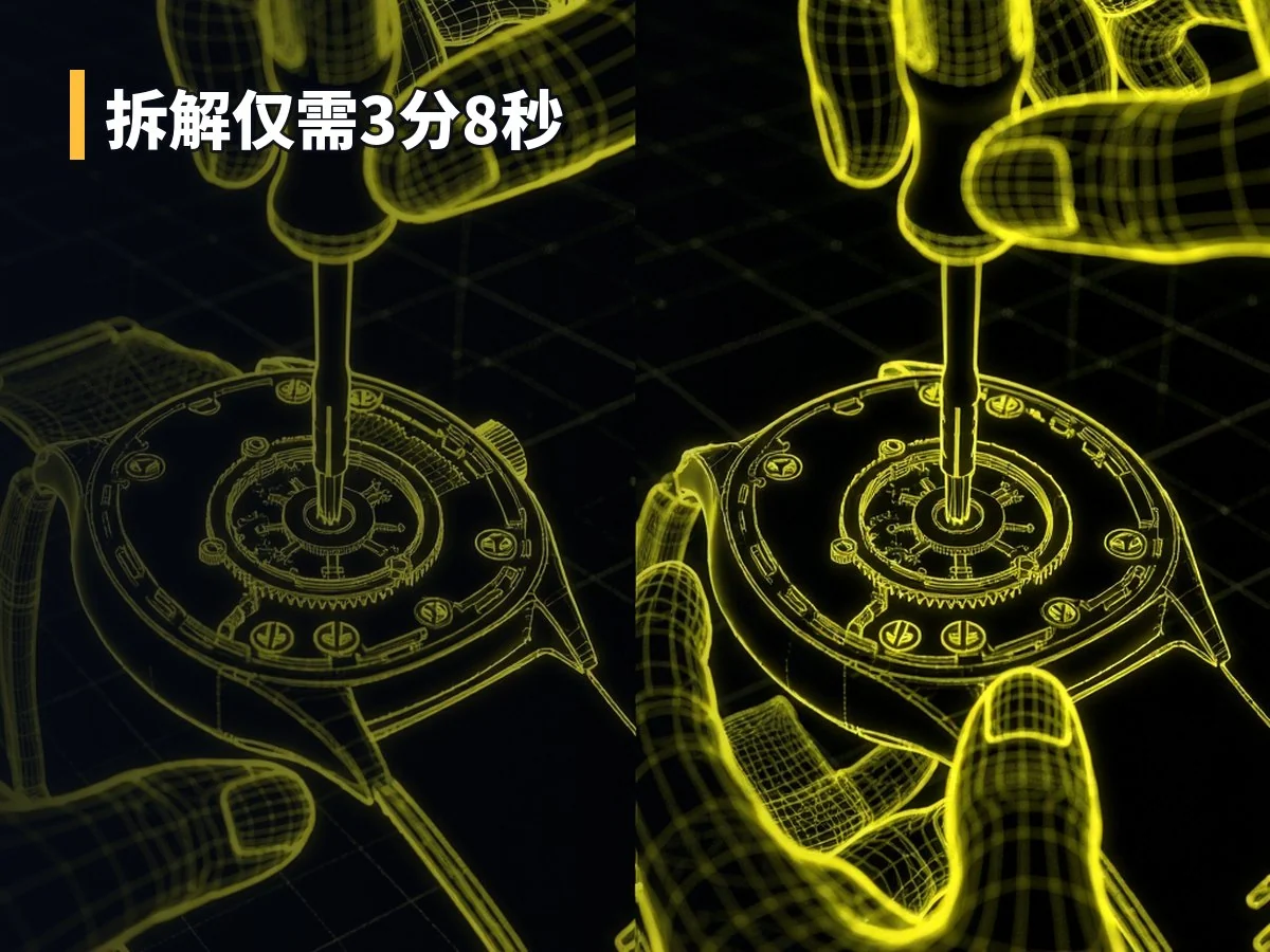 拆解仅需3分8秒