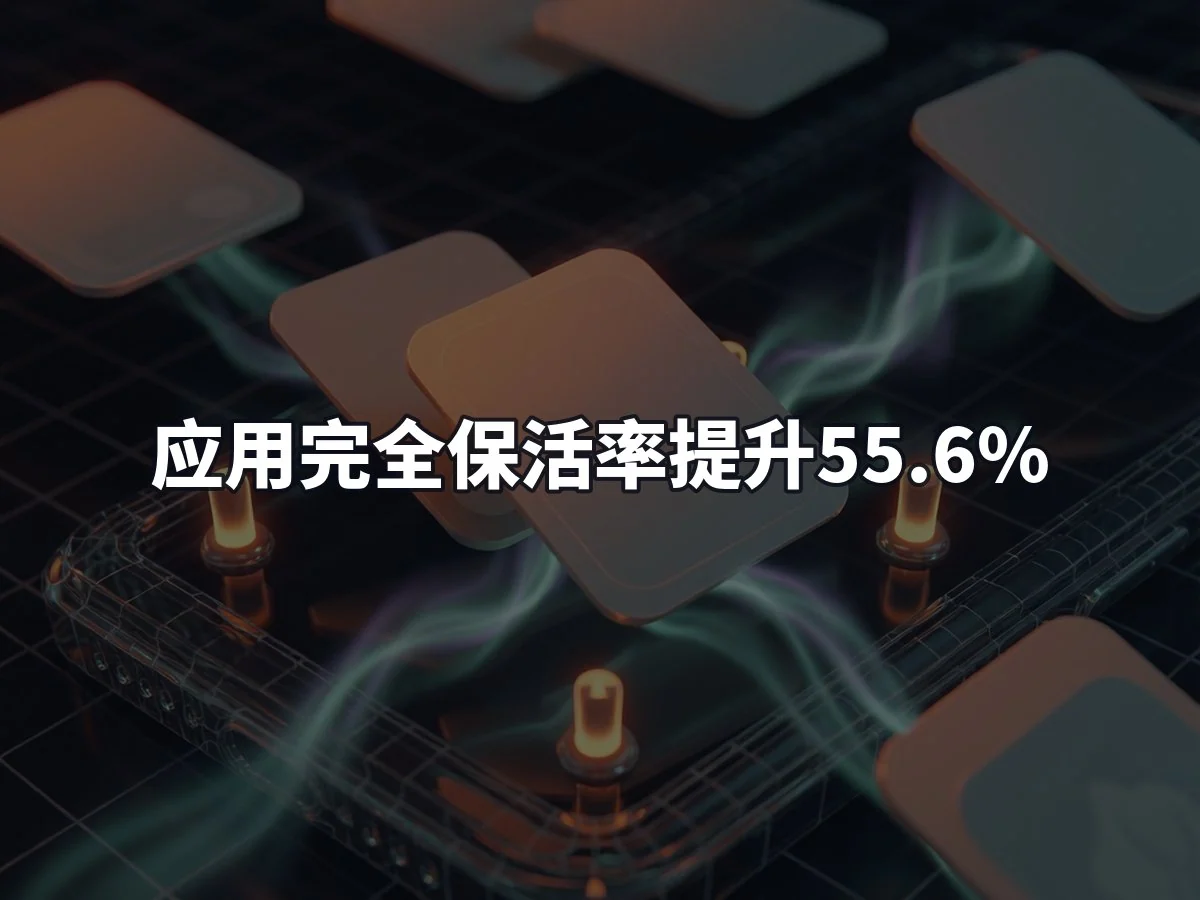 应用完全保活率提升55.6%