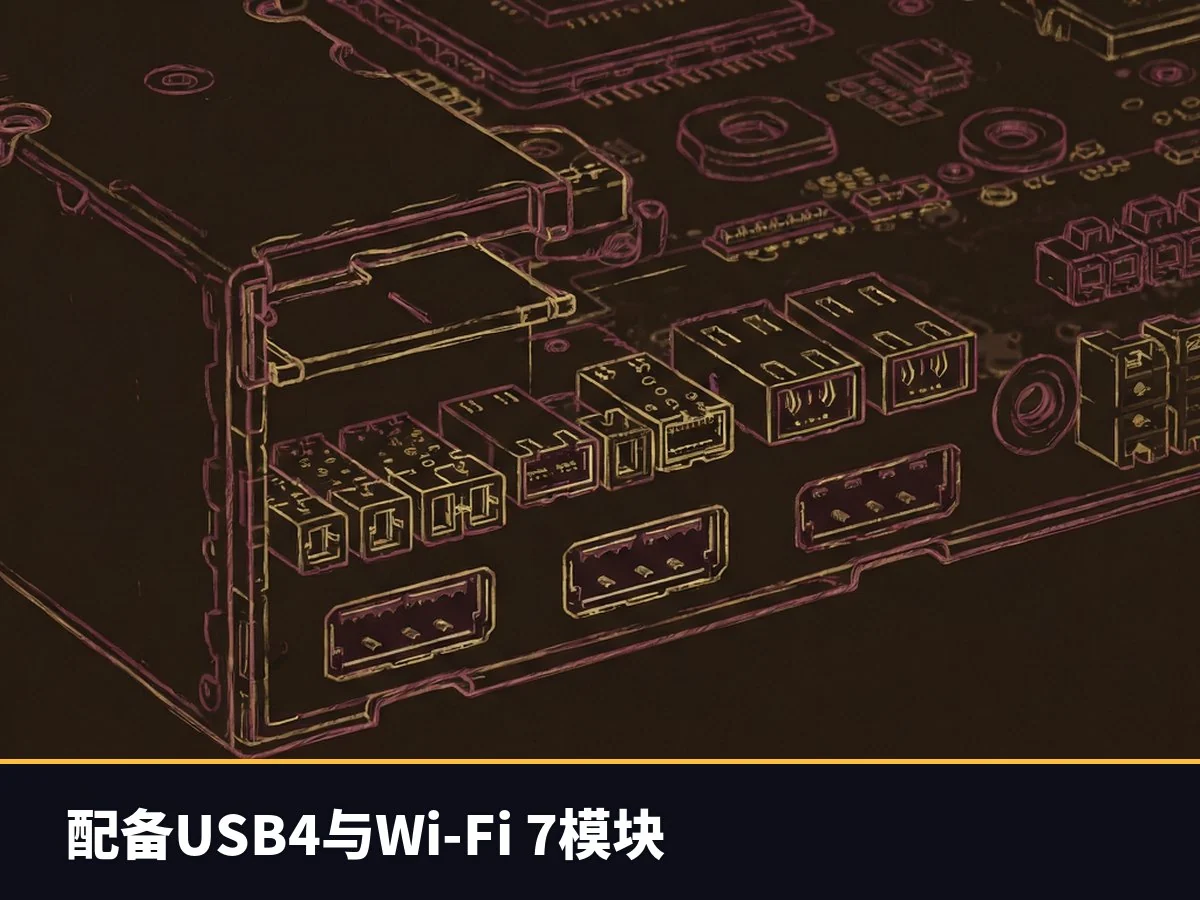 配备USB4与Wi-Fi 7模块