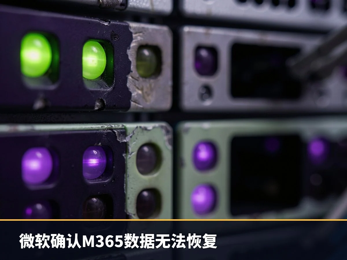 微软确认M365数据无法恢复