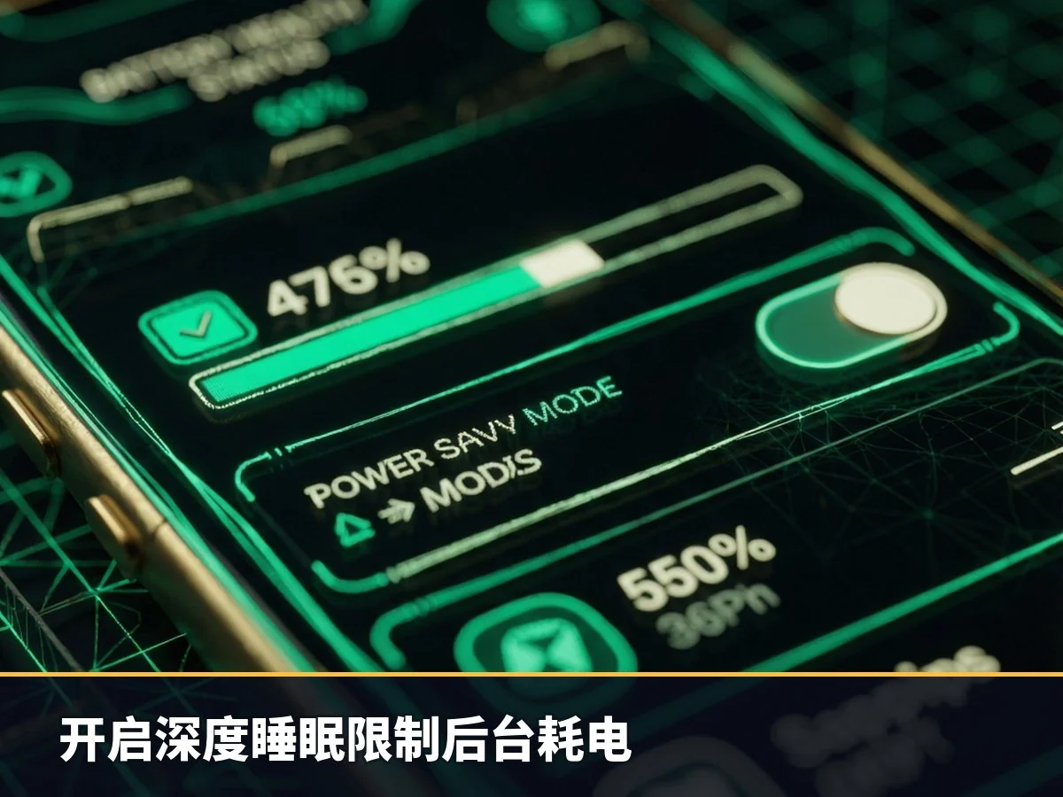 开启深度睡眠限制后台耗电