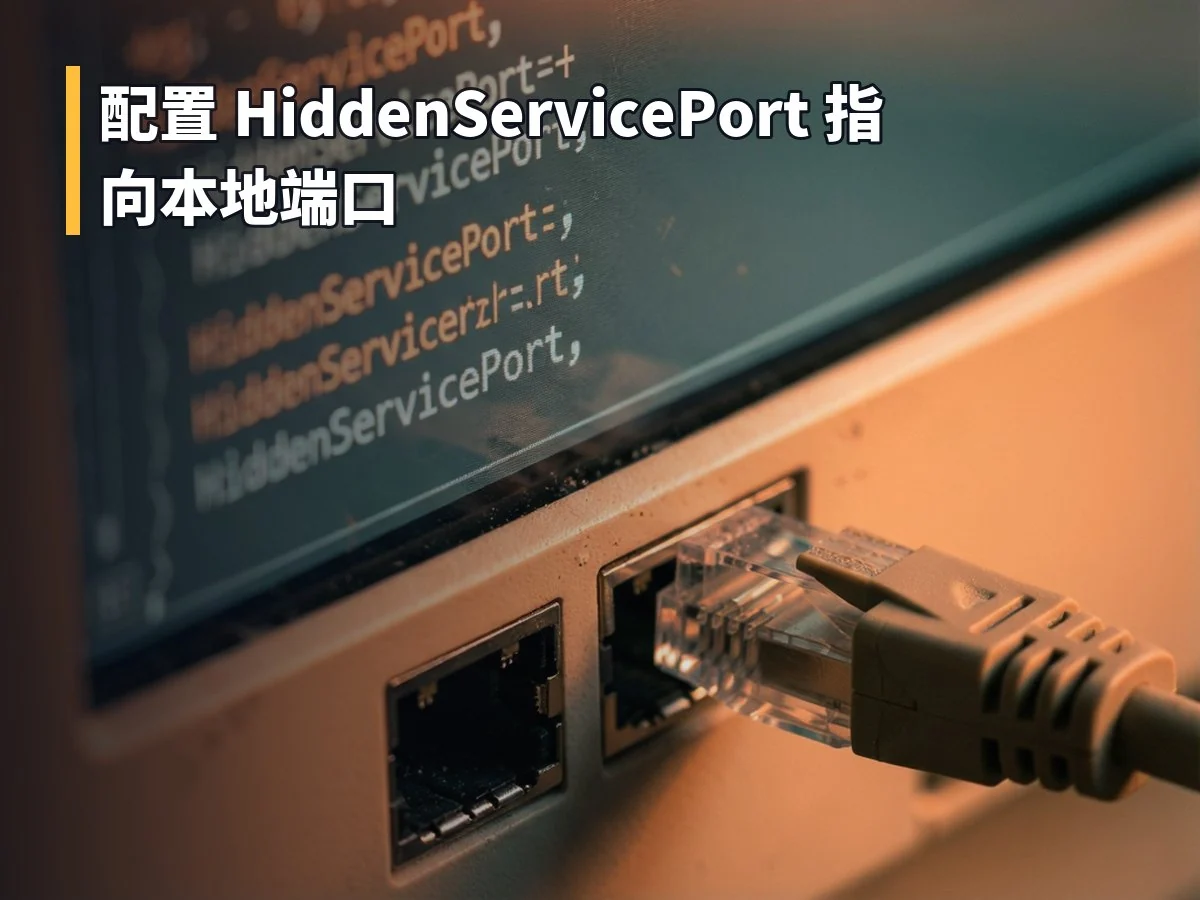 配置 HiddenServicePort 指向本地端口