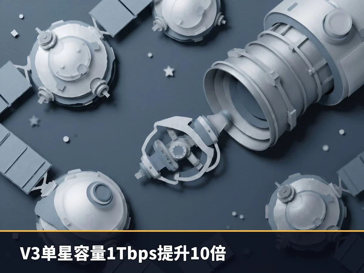 V3单星容量1Tbps提升10倍