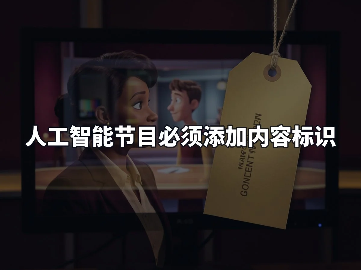 人工智能节目必须添加内容标识