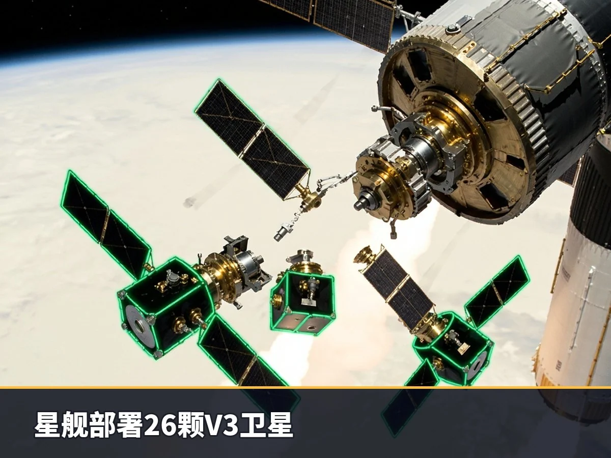星舰部署26颗V3卫星