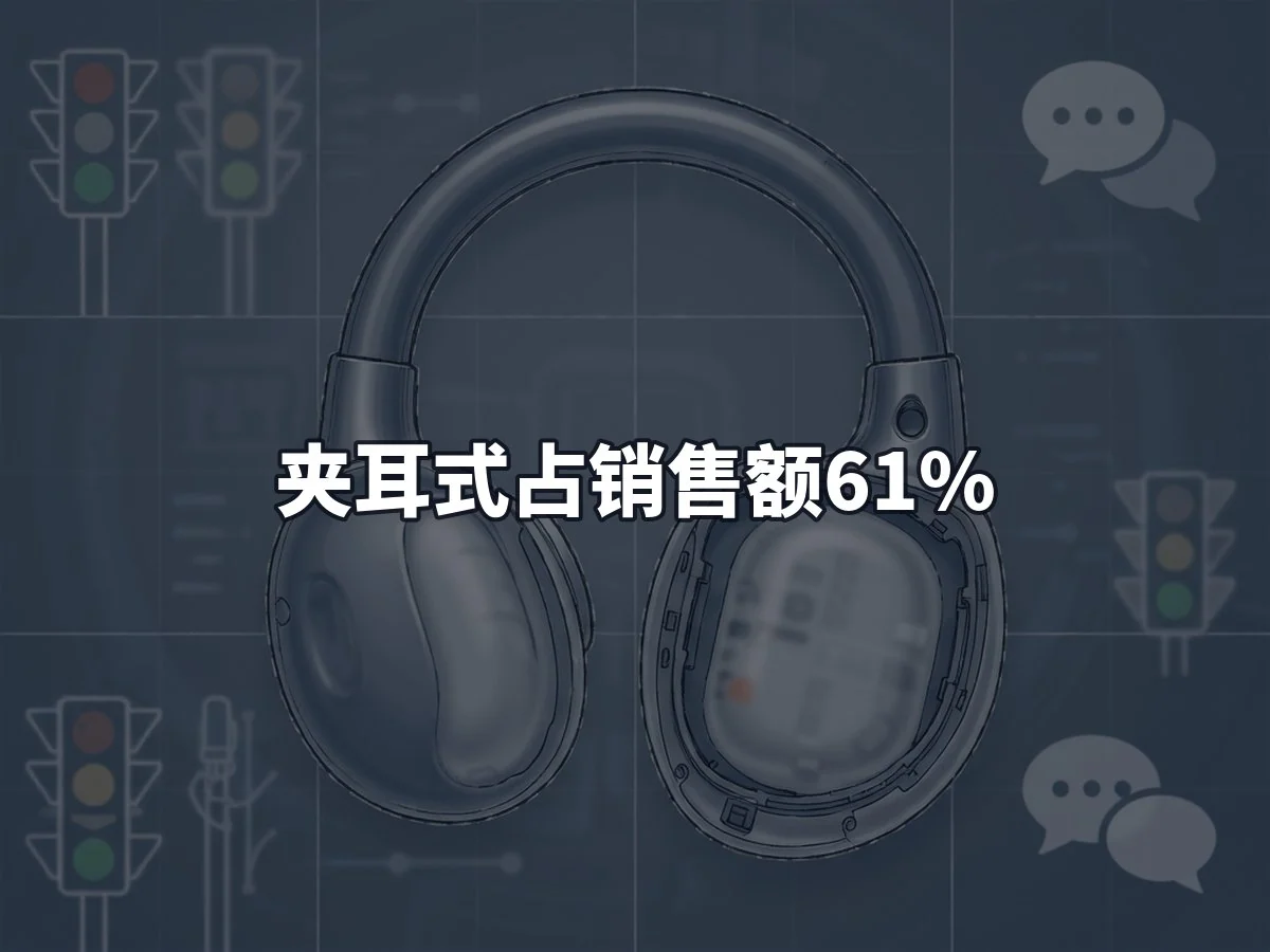 夹耳式占销售额61%