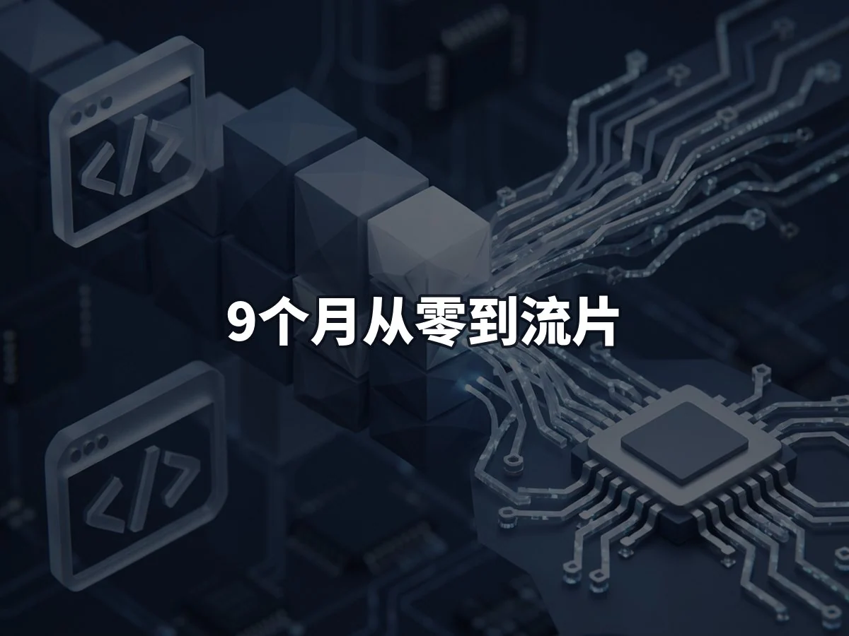 9个月从零到流片