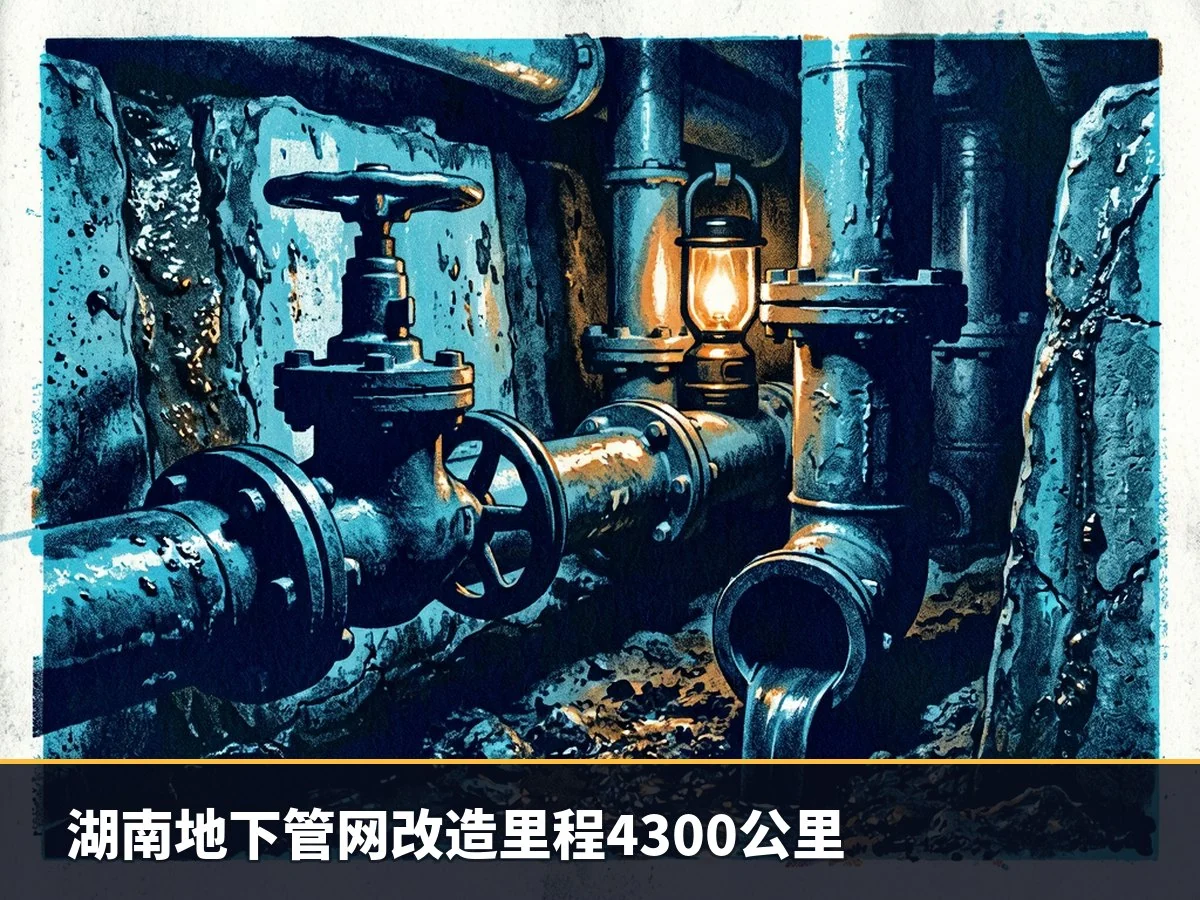湖南地下管网改造里程4300公里