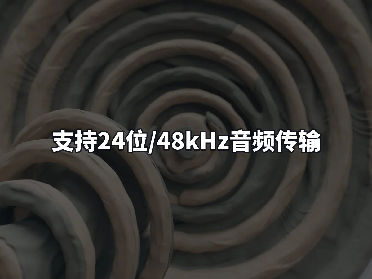 支持24位/48kHz音频传输