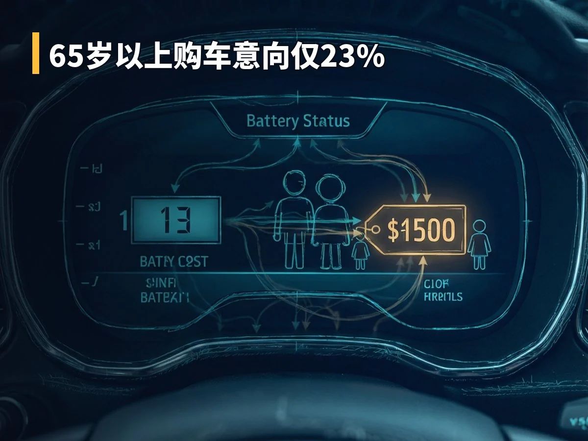 65岁以上购车意向仅23%