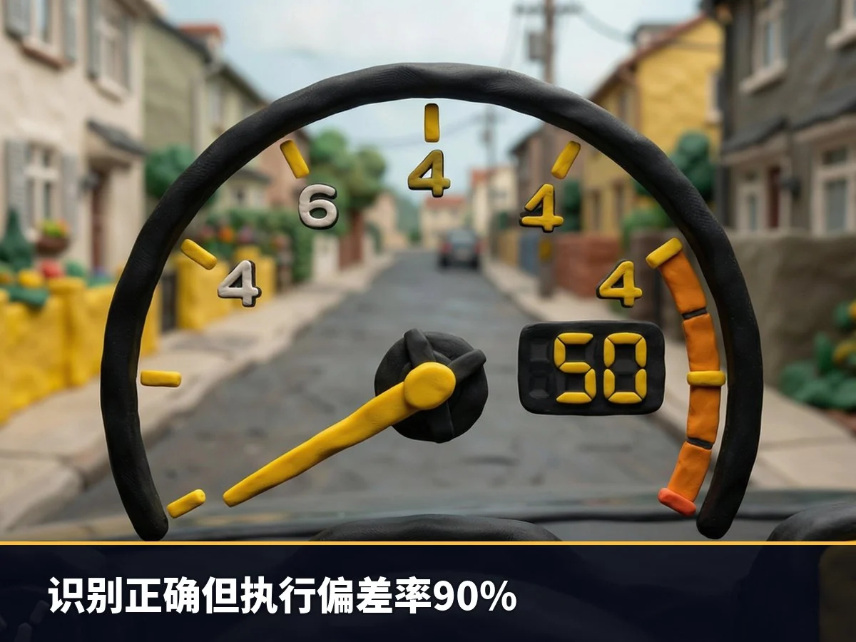 识别正确但执行偏差率90%
