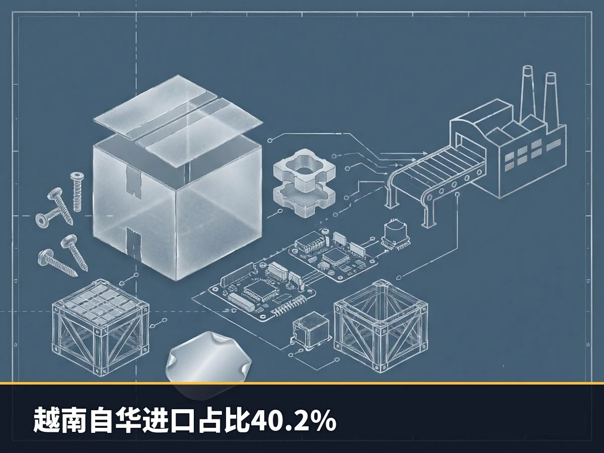 越南自华进口占比40.2%