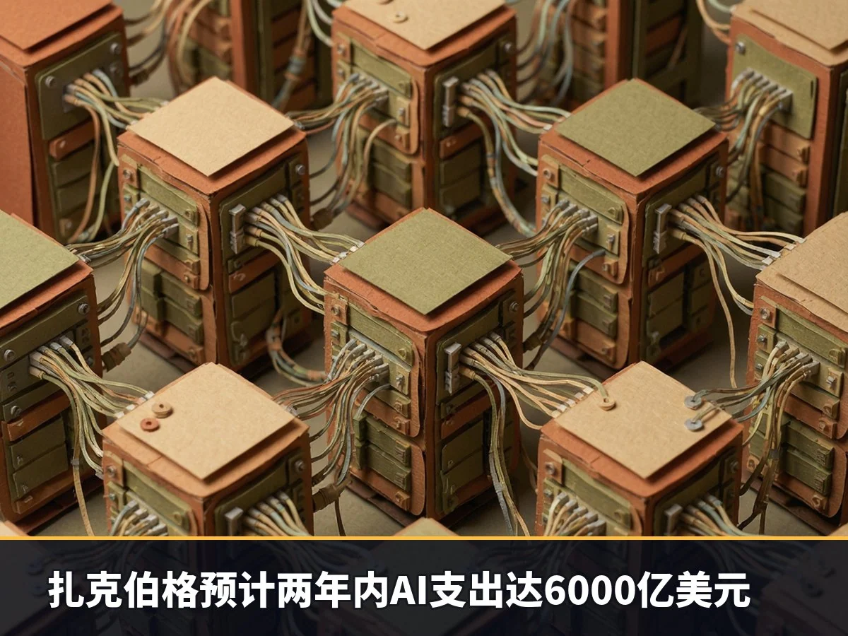 扎克伯格预计两年内AI支出达6000亿美元