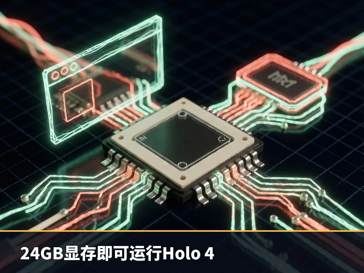 24GB显存即可运行Holo 4