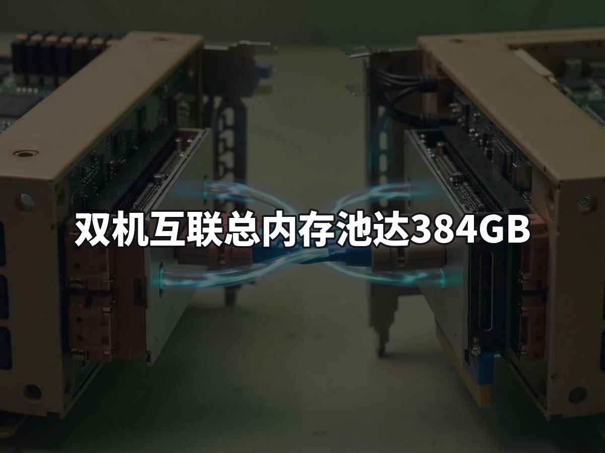 双机互联总内存池达384GB