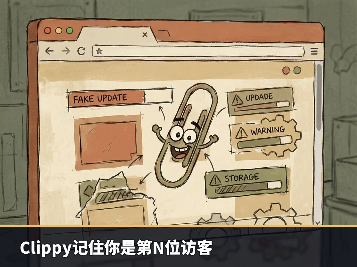 Clippy记住你是第N位访客