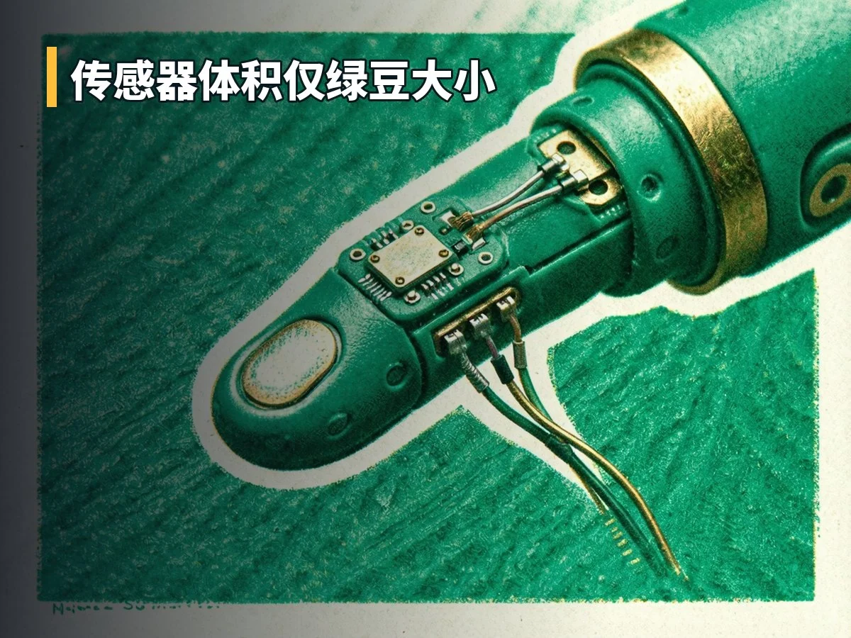 传感器体积仅绿豆大小