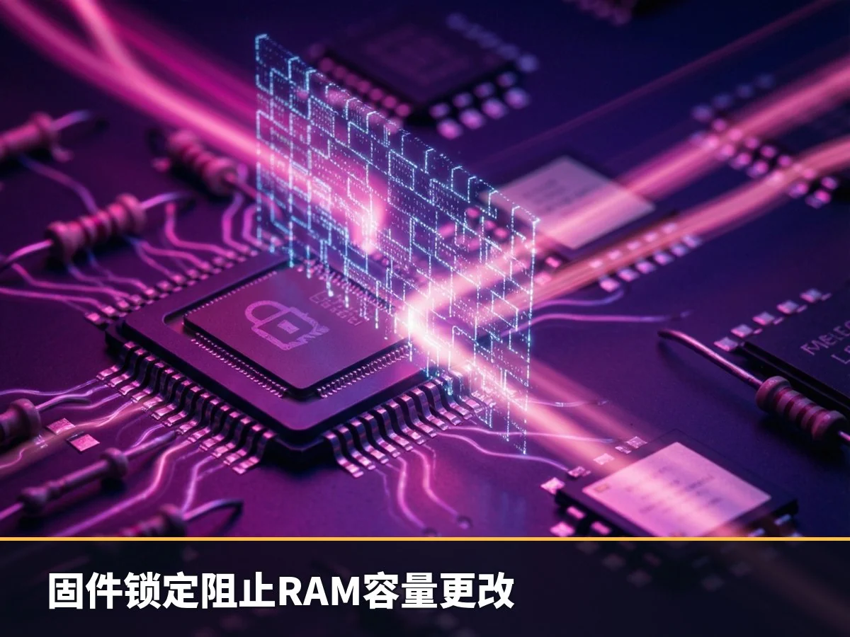 固件锁定阻止RAM容量更改