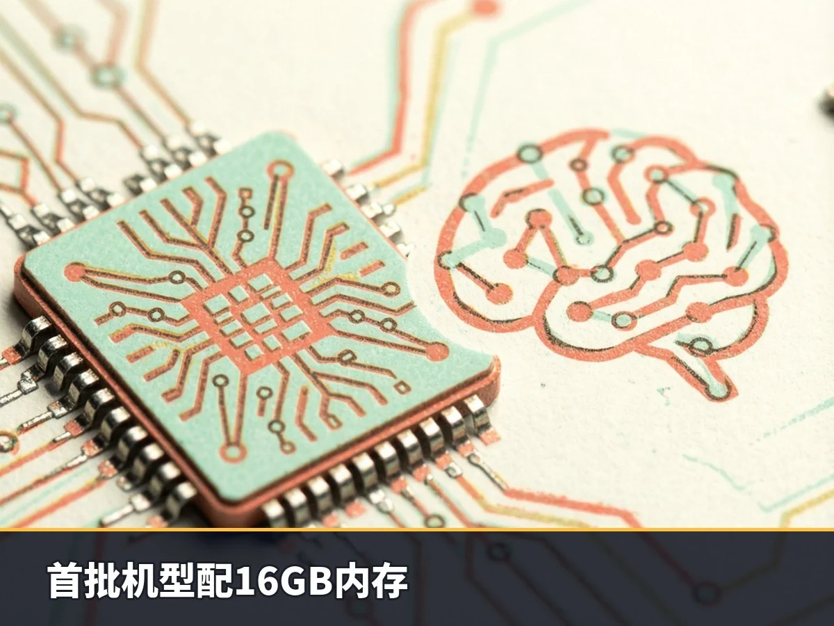 首批机型配16GB内存