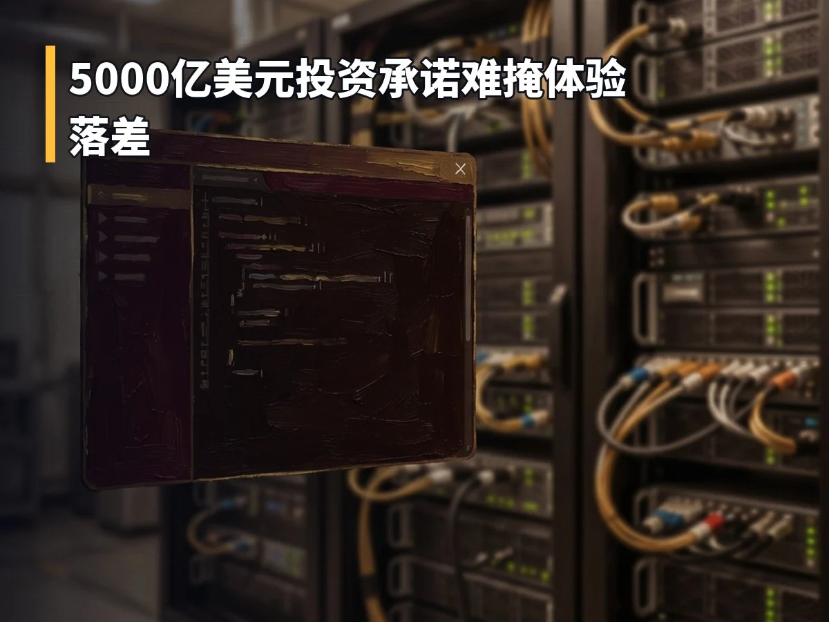 5000亿美元投资承诺难掩体验落差