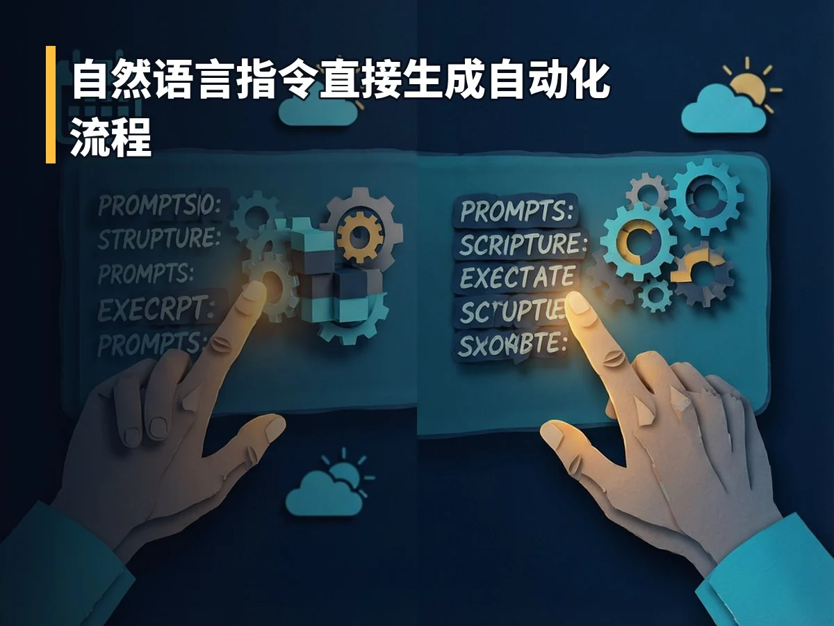 自然语言指令直接生成自动化流程