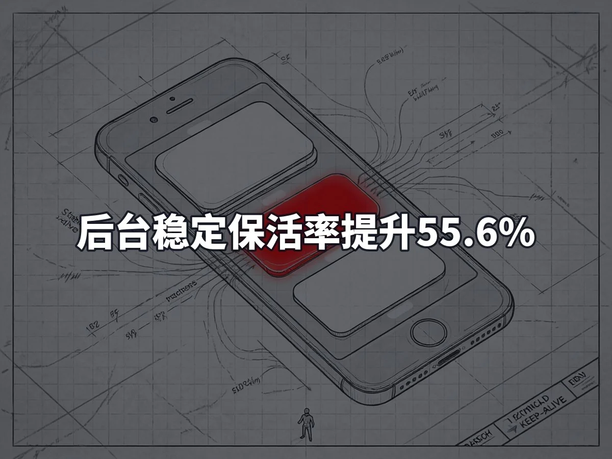 后台稳定保活率提升55.6%
