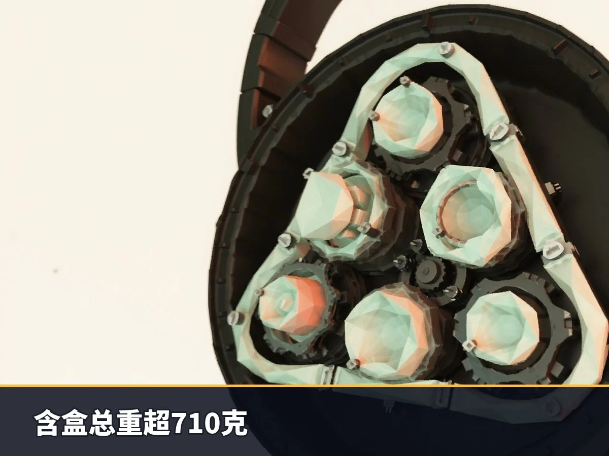 含盒总重超710克