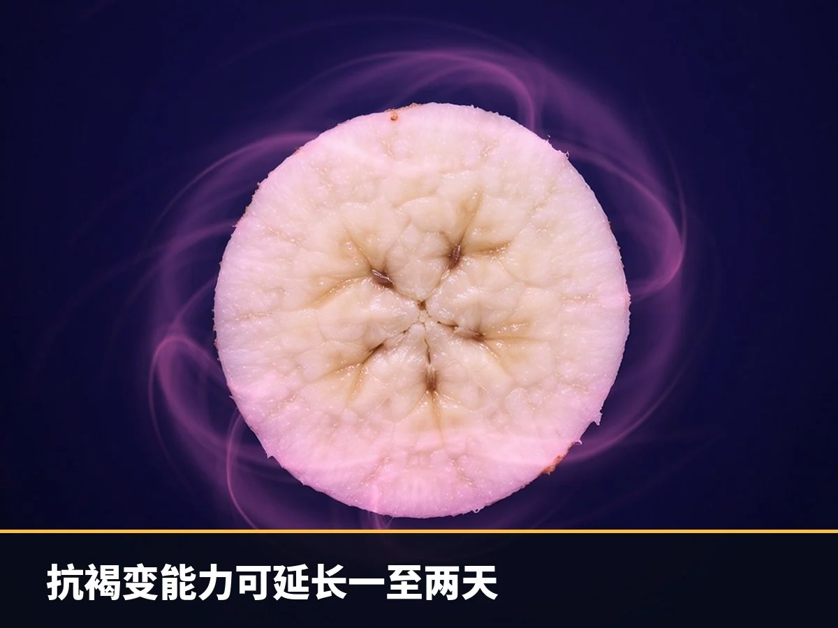 抗褐变能力可延长一至两天